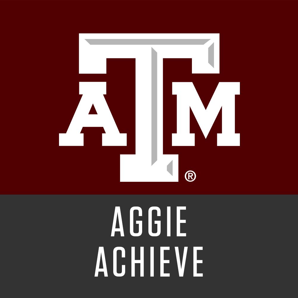 Texas A&M's Aggie ACHIEVE program logo.